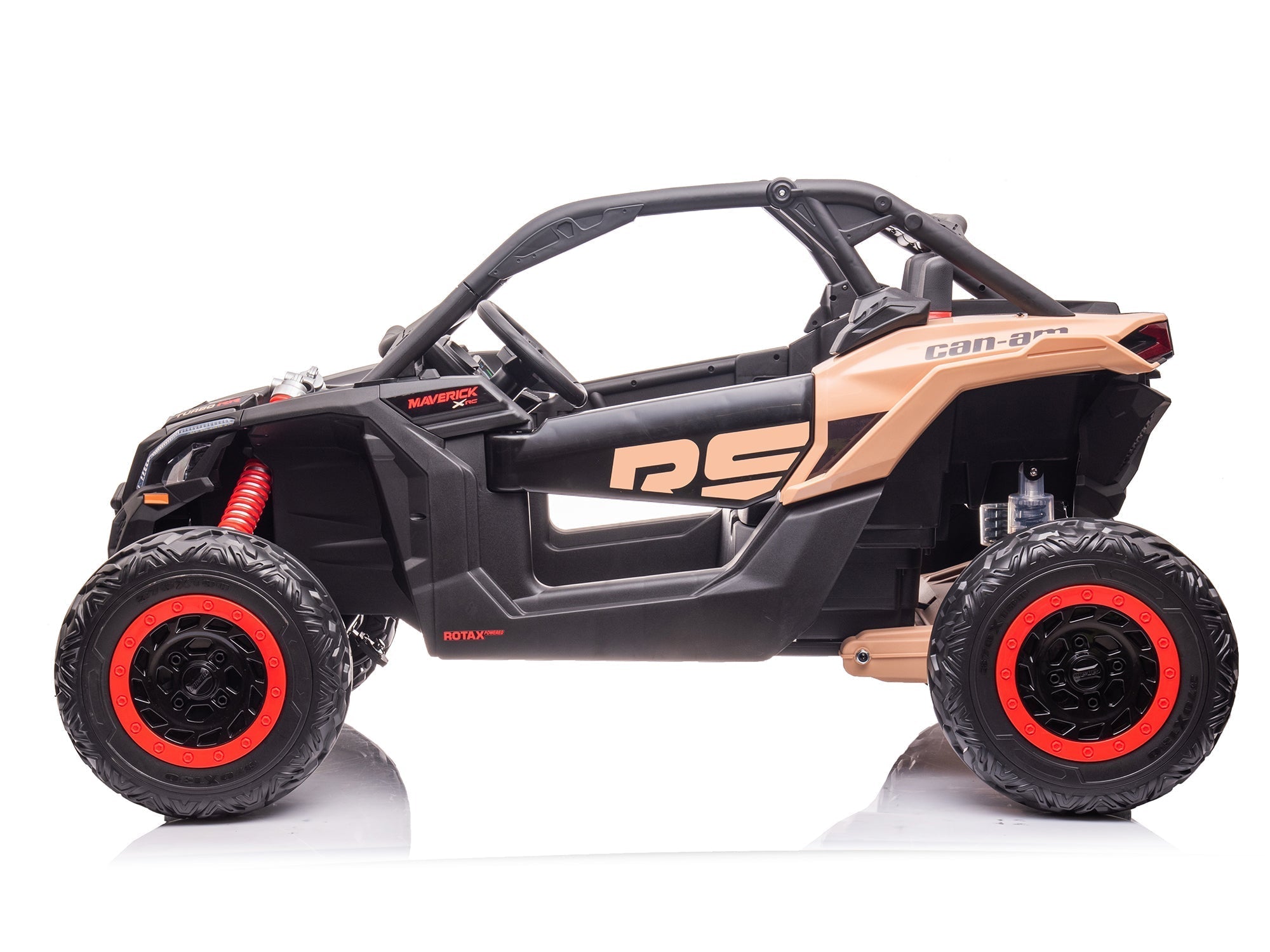 Can-Am Maverick Custom Edition 24V Kids Ride-On UTV Buggy Car | Bronzeado do deserto