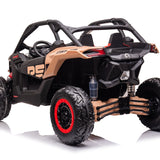 Can-Am Maverick Custom Edition 24V Kids Ride-On UTV Buggy Car | Bronzeado do deserto