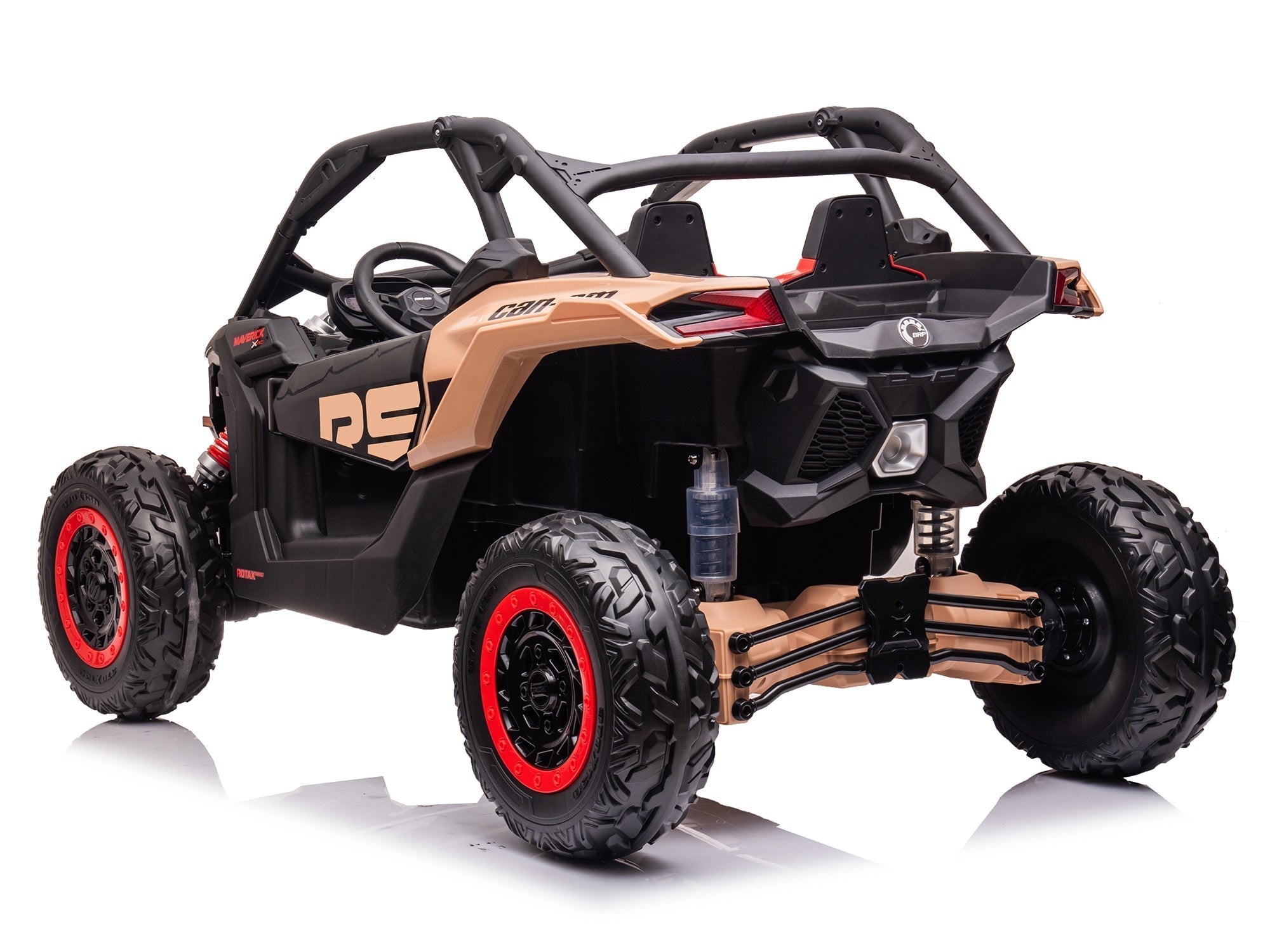 Can-Am Maverick Custom Edition 24V Kids Ride-On UTV Buggy Car | Bronzeado do deserto