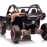 Can-Am Maverick Custom Edition 24V Kids Ride-On UTV Buggy Car | Bronzeado do deserto