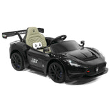 Carro infantil Maserati GT2 24V com controle remoto dos pais R/C | Preto
