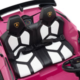 Lamborghini Aventador SVJ Drift Edition 24V carro infantil com controle remoto dos pais R/C | Rosa