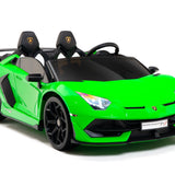 Lamborghini Aventador SVJ Drift Edition 24V carro infantil com controle remoto dos pais R/C | Verde