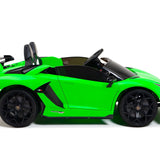 Lamborghini Aventador SVJ Drift Edition 24V carro infantil com controle remoto dos pais R/C | Verde