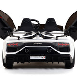 Lamborghini Aventador SVJ Drift Edition 24V carro infantil com controle remoto dos pais R/C | Branco