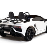 Lamborghini Aventador SVJ Drift Edition 24V carro infantil com controle remoto dos pais R/C | Branco