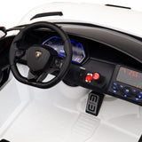 Lamborghini Aventador SVJ Drift Edition 24V carro infantil com controle remoto dos pais R/C | Branco