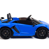 Lamborghini Aventador SVJ Drift Edition 24V carro infantil com controle remoto dos pais R/C | Azul