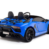Lamborghini Aventador SVJ Drift Edition 24V carro infantil com controle remoto dos pais R/C | Azul