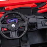 Ridington MAX-R 24V Kids Ride-On UTV Buggy com controle remoto dos pais R/C | Vermelho