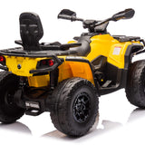 Can-Am Outlander 24V 4WD Kids Ride-On ATV Quad | Amarelo