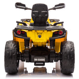Can-Am Outlander 24V 4WD Kids Ride-On ATV Quad | Amarelo