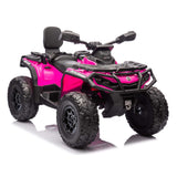 Can-Am Outlander 24V 4WD Kids Ride-On ATV Quad | Rosa Profundo
