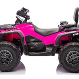 Can-Am Outlander 24V 4WD Kids Ride-On ATV Quad | Rosa Profundo