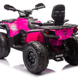 Can-Am Outlander 24V 4WD Kids Ride-On ATV Quad | Rosa Profundo