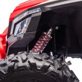 Ridington MAX-R 24V Kids Ride-On UTV Buggy com controle remoto dos pais R/C | Vermelho-Branco