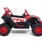 Ridington MAX-R 24V Kids Ride-On UTV Buggy com controle remoto dos pais R/C | Vermelho-Branco