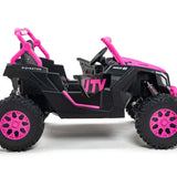 Ridington MAX-R 24V Kids Ride-On UTV Buggy com controle remoto dos pais R/C | Rosa