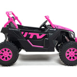 Ridington MAX-R 24V Kids Ride-On UTV Buggy com controle remoto dos pais R/C | Rosa