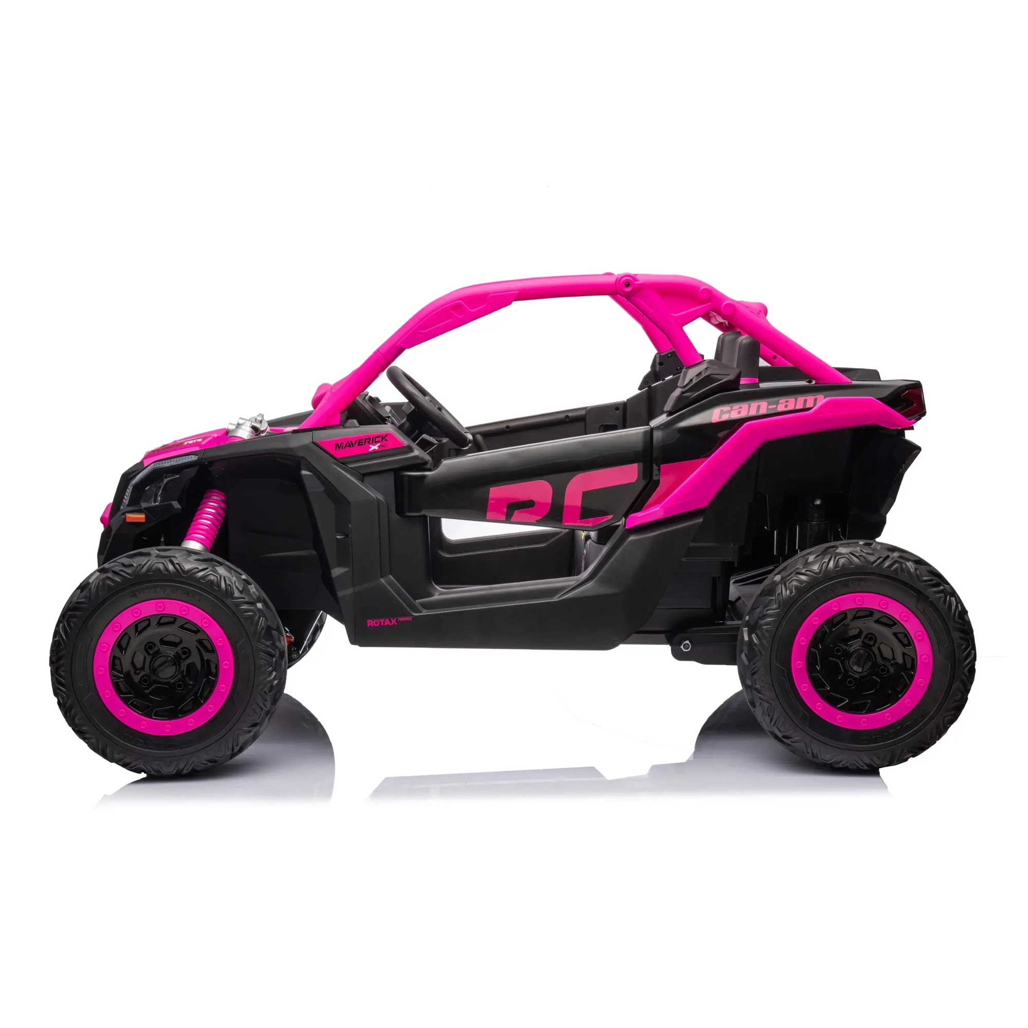 Can-Am Maverick Custom Edition 24V Kids Ride-On UTV Buggy Car | Rosa Profundo