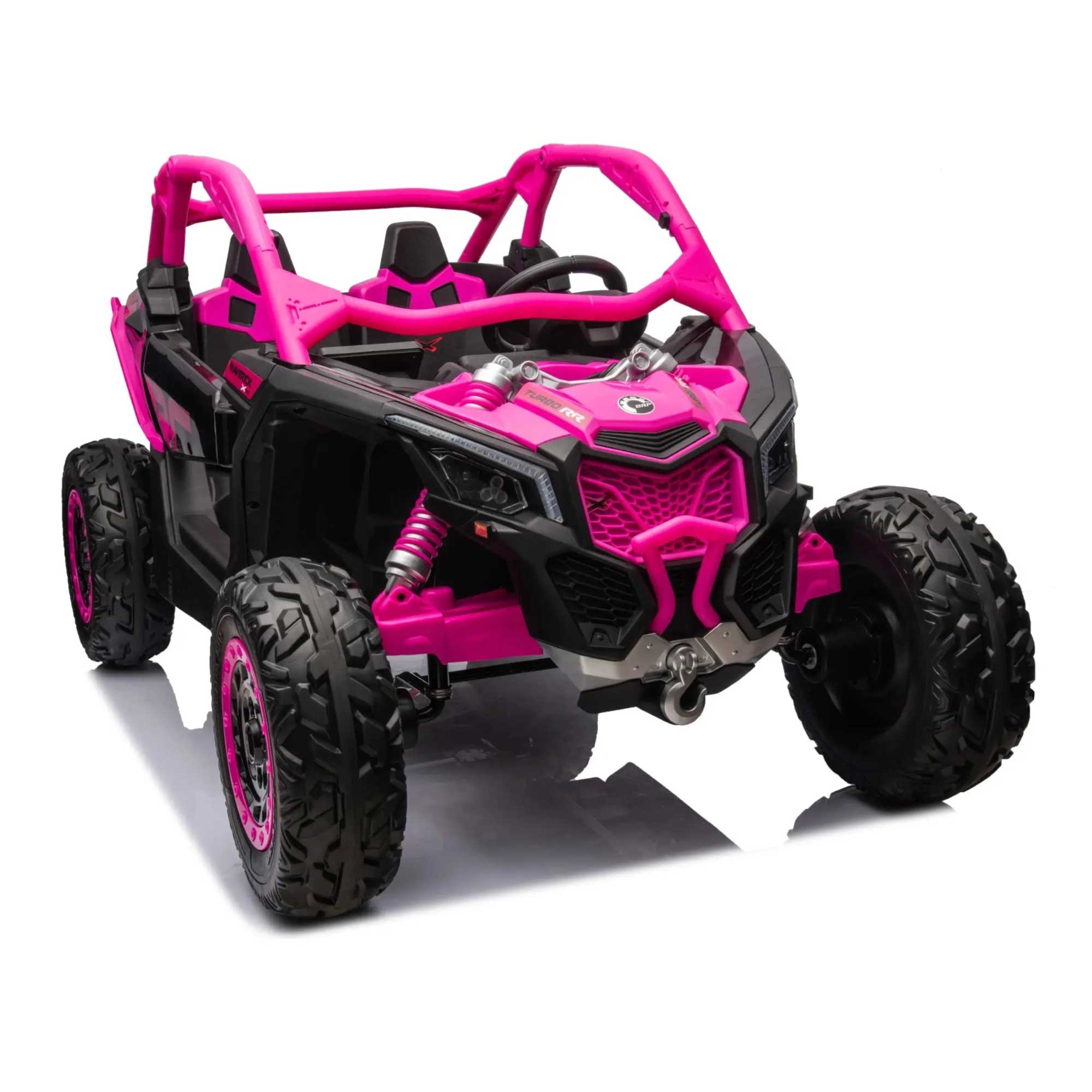 Can-Am Maverick Custom Edition 24V Kids Ride-On UTV Buggy Car | Rosa Profundo