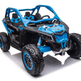 Can-Am Maverick Custom Edition 24V Kids Ride-On UTV Buggy Car | Azul