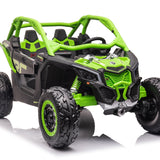 Can-Am Maverick Custom Edition 24V Kids Ride-On UTV Buggy Car | Verde