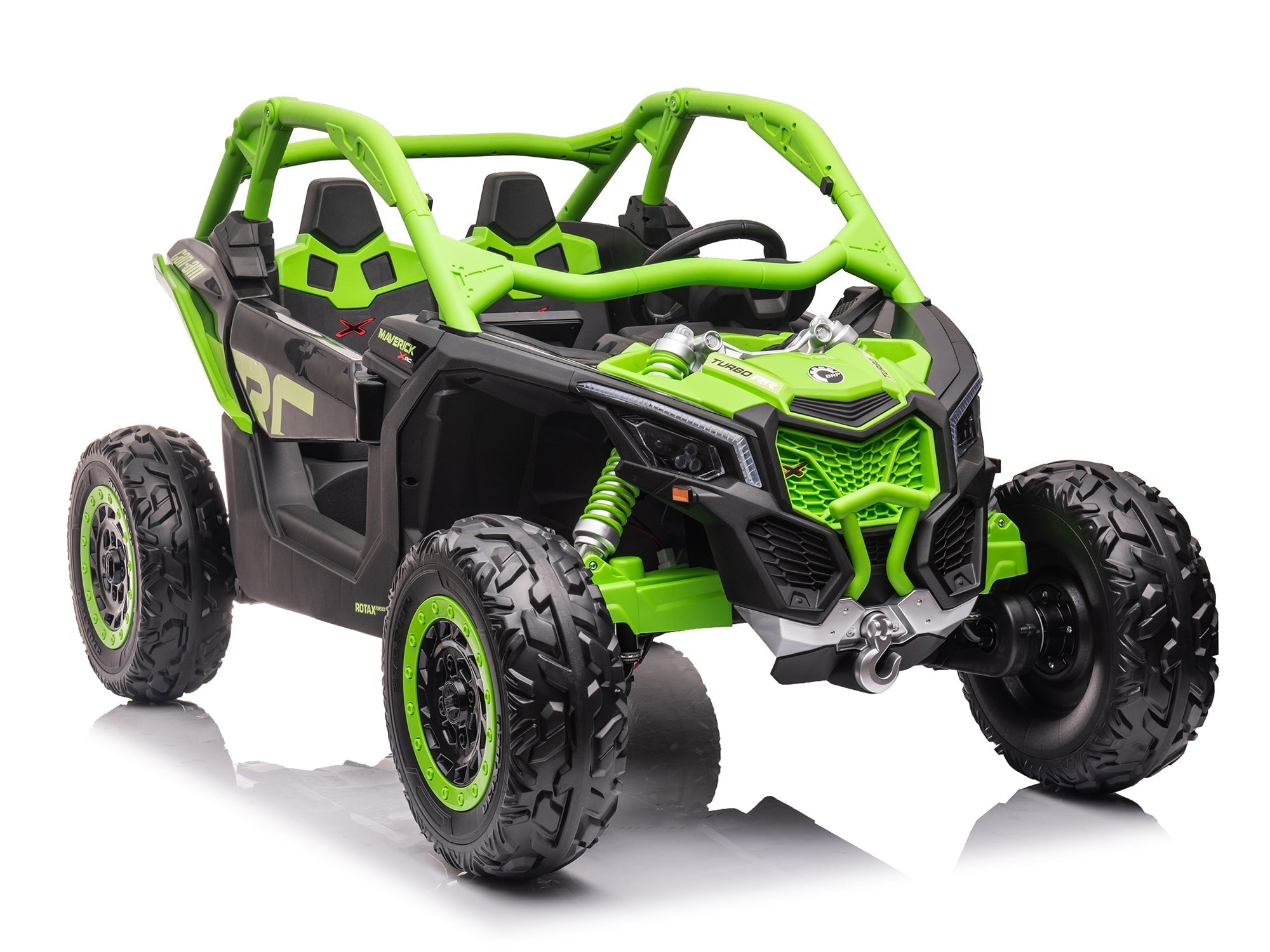 Can-Am Maverick Custom Edition 24V Kids Ride-On UTV Buggy Car | Verde