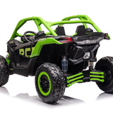 Can-Am Maverick Custom Edition 24V Kids Ride-On UTV Buggy Car | Verde