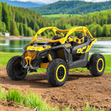 Can-Am Maverick Custom Edition 24V Kids Ride-On UTV Buggy Car | Amarelo