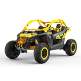 Can-Am Maverick Custom Edition 24V Kids Ride-On UTV Buggy Car | Amarelo