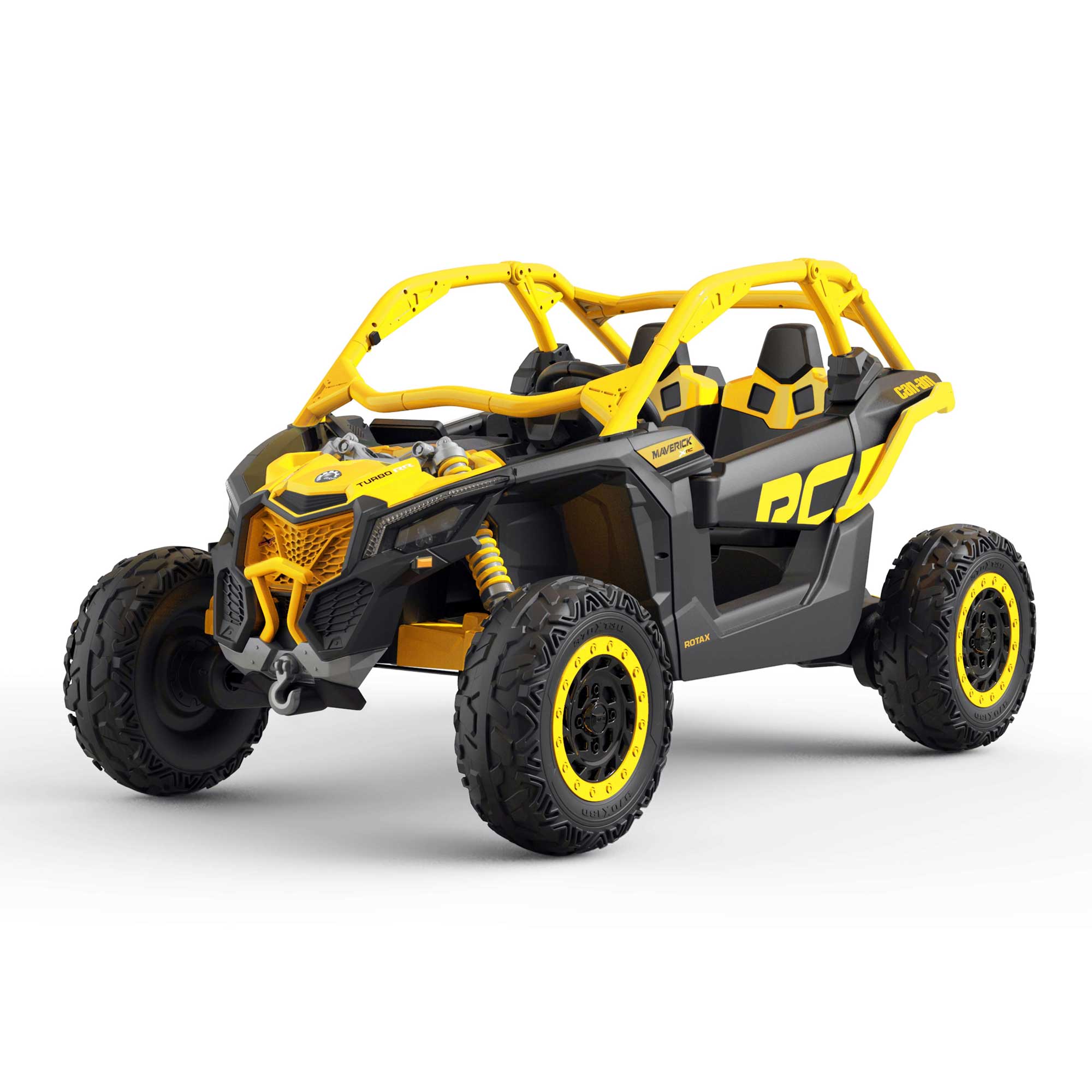 Can-Am Maverick Custom Edition 24V Kids Ride-On UTV Buggy Car | Amarelo