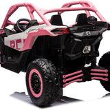 Can-Am Maverick Custom Edition 24V Kids Ride-On UTV Buggy Car | Rosa