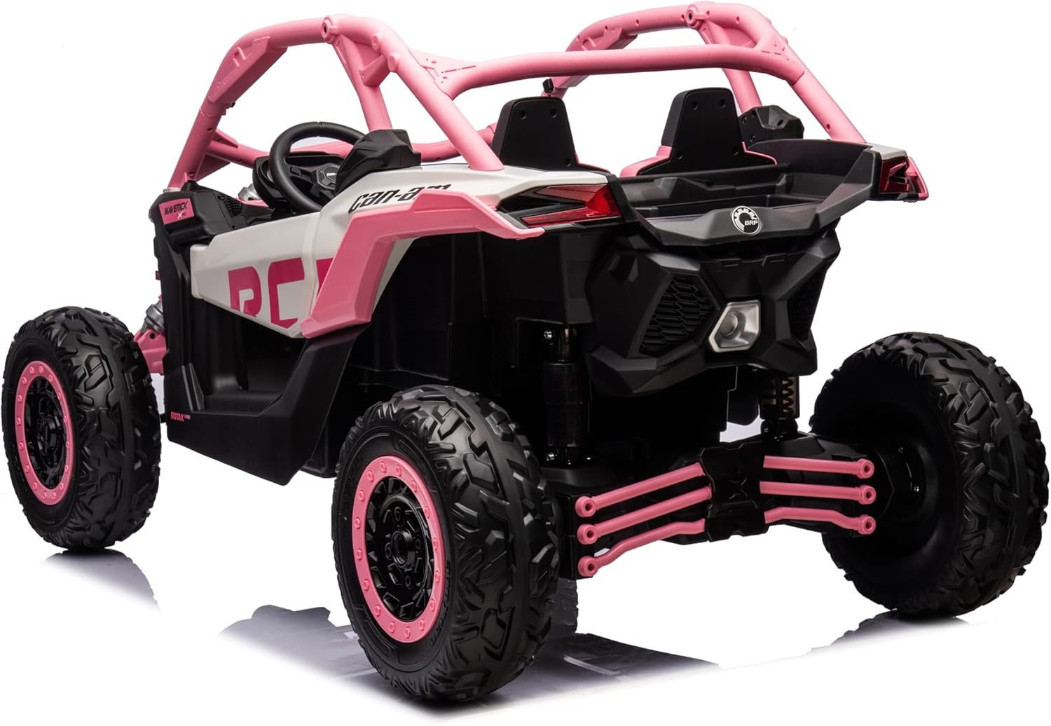 Can-Am Maverick Custom Edition 24V Kids Ride-On UTV Buggy Car | Rosa