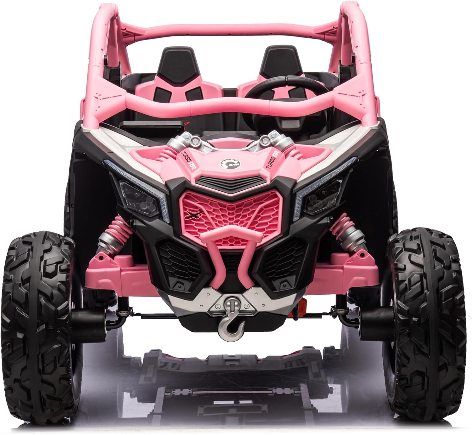 Can-Am Maverick Custom Edition 24V Kids Ride-On UTV Buggy Car | Rosa