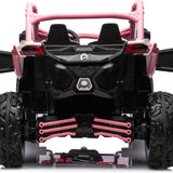 Can-Am Maverick Custom Edition 24V Kids Ride-On UTV Buggy Car | Rosa