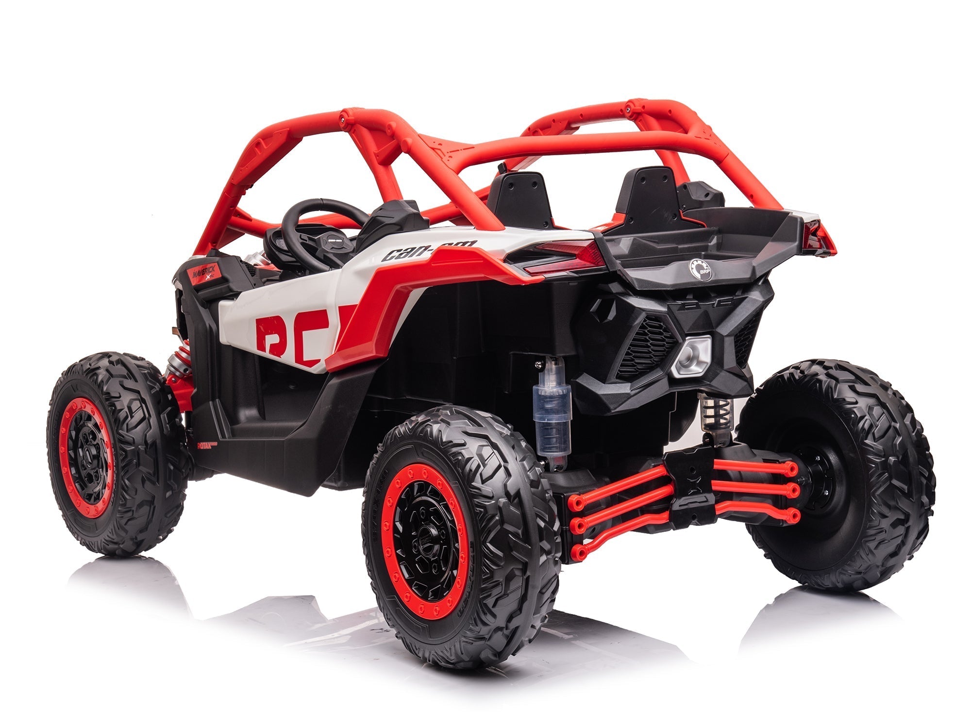 Can-Am Maverick Custom Edition 24V Kids Ride-On UTV Buggy Car | Vermelho