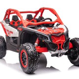 Can-Am Maverick Custom Edition 24V Kids Ride-On UTV Buggy Car | Vermelho