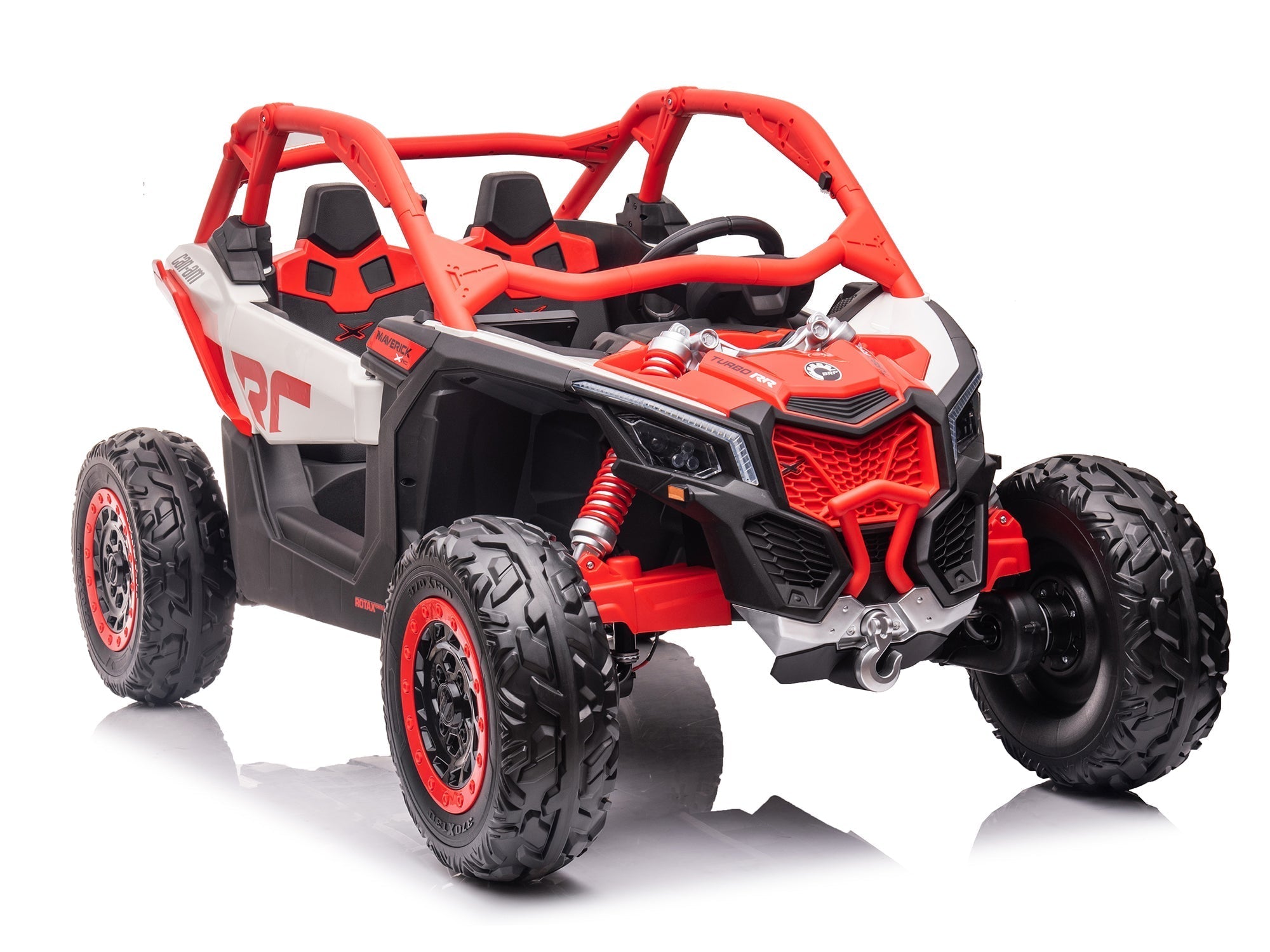 Can-Am Maverick Custom Edition 24V Kids Ride-On UTV Buggy Car | Vermelho