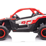 Can-Am Maverick Custom Edition 24V Kids Ride-On UTV Buggy Car | Vermelho