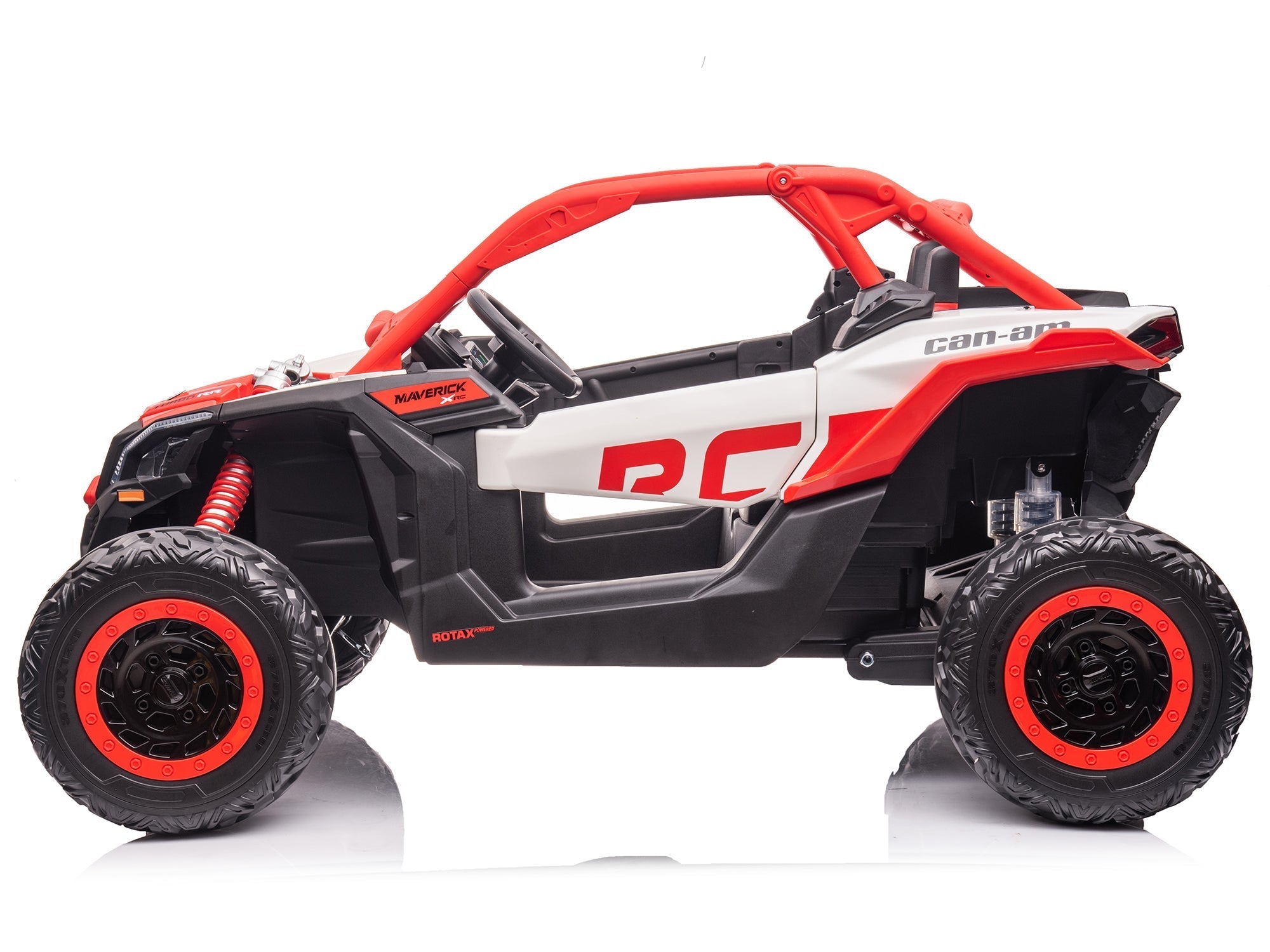 Can-Am Maverick Custom Edition 24V Kids Ride-On UTV Buggy Car | Vermelho