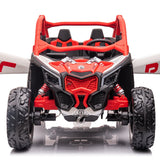 Can-Am Maverick Custom Edition 24V Kids Ride-On UTV Buggy Car | Vermelho
