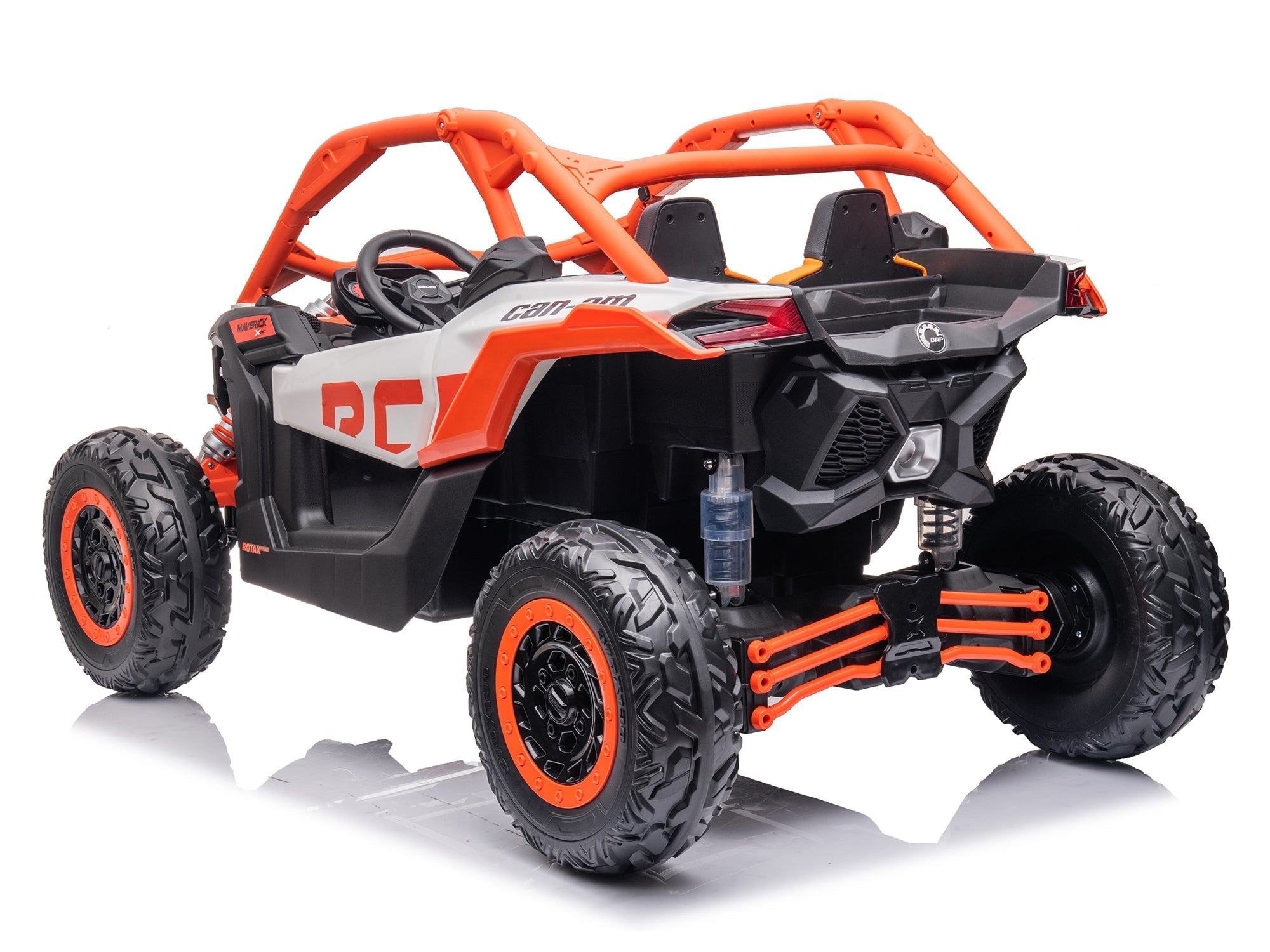 Can-Am Maverick Custom Edition 24V Kids Ride-On UTV Buggy Car | Laranja