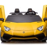 Lamborghini Aventador XXL 24V carro grande para crianças | Amarelo