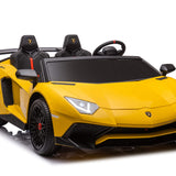 Lamborghini Aventador XXL 24V carro grande para crianças | Amarelo