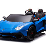 Lamborghini Aventador XXL 24V carro grande para crianças | Azul