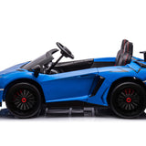 Lamborghini Aventador XXL 24V carro grande para crianças | Azul