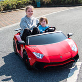 Lamborghini Aventador XXL 24V carro grande para crianças | Vermelho