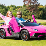 Lamborghini Aventador XXL 24V carro grande para crianças | Rosa