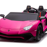 Lamborghini Aventador XXL 24V carro grande para crianças | Rosa